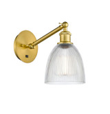 Sconces Single Glass by Innovations ( 405 | 317-1W-SG-G382-LED Ballston ) 