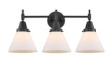 Bathroom Fixtures Three Lights by Innovations ( 405 | 447-3W-BK-G41-LED Caden ) 