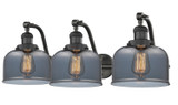 Bathroom Fixtures Three Lights by Innovations ( 405 | 515-3W-OB-G73 Franklin Restoration ) 