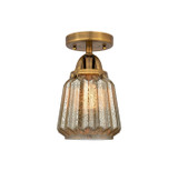 Semi-Flush Mts. Glass Down by Innovations ( 405 | 288-1C-BB-G146-LED Nouveau 2 ) 