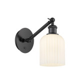 Sconces Single Glass by Innovations ( 405 | 317-1W-BK-G559-5GWH Ballston ) 