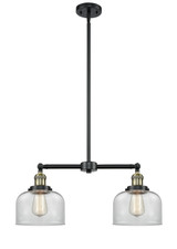 Mid. Chandeliers Glass Down by Innovations ( 405 | 209-BAB-G72-LED Franklin Restoration ) 