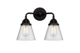 Bathroom Fixtures Two Lights by Innovations ( 405 | 288-2W-BK-G64-LED Nouveau 2 ) 
