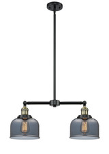 Mid. Chandeliers Glass Down by Innovations ( 405 | 209-BAB-G73-LED Franklin Restoration ) 