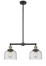 Mid. Chandeliers Glass Down by Innovations ( 405 | 209-BAB-G74 Franklin Restoration ) 