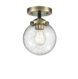 Semi-Flush Mts. Glass Down by Innovations ( 405 | 284-1C-BAB-G204-6-LED Nouveau ) 