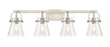 Bathroom Fixtures Four Lights by Innovations ( 405 | 423-4W-SN-G411-6CL Downtown Urban ) 