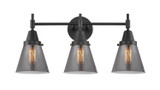 Bathroom Fixtures Three Lights by Innovations ( 405 | 447-3W-BK-G63 Caden ) 