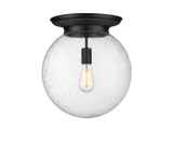 Flush Mounts Glass Down by Innovations ( 405 | 221-1F-BK-G204-14 Essex ) 