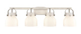 Bathroom Fixtures Four Lights by Innovations ( 405 | 423-4W-SN-G412-6WH Downtown Urban ) 