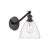Sconces Single Glass by Innovations ( 405 | 317-1W-BK-GBD-752-LED Ballston ) 