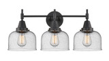 Bathroom Fixtures Three Lights by Innovations ( 405 | 447-3W-BK-G74-LED Caden ) 