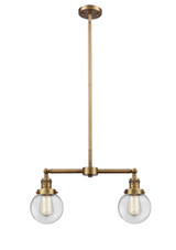 Linear/Island 2 Light Bar by Innovations ( 405 | 209-BB-G202-6 Franklin Restoration ) 