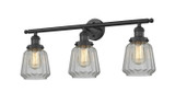 Bathroom Fixtures Three Lights by Innovations ( 405 | 205-BK-G142-LED Franklin Restoration ) 