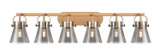 Bathroom Fixtures Five+Lights by Innovations ( 405 | 423-6W-BB-G411-6SM Downtown Urban ) 
