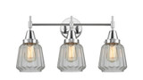 Bathroom Fixtures Three Lights by Innovations ( 405 | 447-3W-PC-G142 Caden ) 