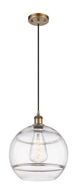 Mini Pendants Glass Down by Innovations ( 405 | 516-1P-BB-G556-12CL Ballston ) 
