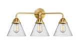 Bathroom Fixtures Three Lights by Innovations ( 405 | 288-3W-SG-G44-LED Nouveau 2 ) 