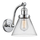 Sconces Single Glass by Innovations ( 405 | 515-1W-PC-G42-LED Franklin Restoration ) 