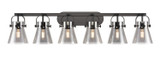 Bathroom Fixtures Five+Lights by Innovations ( 405 | 423-6W-BK-G411-6SM Downtown Urban ) 