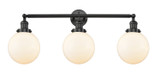 Bathroom Fixtures Three Lights by Innovations ( 405 | 205-BK-G201-8-LED Franklin Restoration ) 