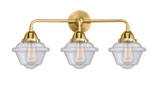 Bathroom Fixtures Three Lights by Innovations ( 405 | 288-3W-SG-G534 Nouveau 2 ) 