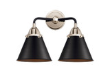 Bathroom Fixtures Two Lights by Innovations ( 405 | 288-2W-BPN-M13-BK Nouveau 2 ) 