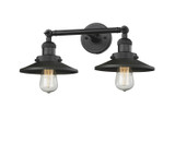 Bathroom Fixtures Two Lights by Innovations ( 405 | 208-BK-M6-LED Franklin Restoration ) 