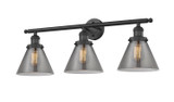 Bathroom Fixtures Three Lights by Innovations ( 405 | 205-BK-G43 Franklin Restoration ) 
