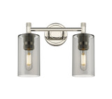 Bathroom Fixtures Two Lights by Innovations ( 405 | 434-2W-PN-G434-7SM Downtown Urban ) 