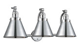 Bathroom Fixtures Three Lights by Innovations ( 405 | 515-3W-PC-M13-PC Franklin Restoration ) 