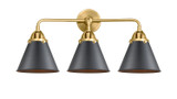 Bathroom Fixtures Three Lights by Innovations ( 405 | 288-3W-SG-M13-BK Nouveau 2 ) 