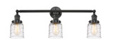 Bathroom Fixtures Three Lights by Innovations ( 405 | 205-BK-G513 Franklin Restoration ) 