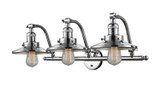 Bathroom Fixtures Three Lights by Innovations ( 405 | 515-3W-PC-M7 Franklin Restoration ) 