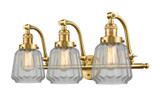 Bathroom Fixtures Three Lights by Innovations ( 405 | 515-3W-SG-G142-LED Franklin Restoration ) 