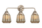 Bathroom Fixtures Three Lights by Innovations ( 405 | 288-3W-SN-G146-LED Nouveau 2 ) 