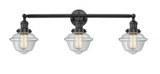 Bathroom Fixtures Three Lights by Innovations ( 405 | 205-BK-G532-LED Franklin Restoration ) 