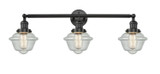 Bathroom Fixtures Three Lights by Innovations ( 405 | 205-BK-G534 Franklin Restoration ) 