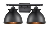 Bathroom Fixtures Two Lights by Innovations ( 405 | 516-2W-BK-M14-BK-LED Ballston ) 