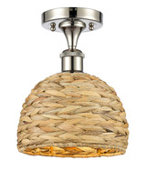 Semi-Flush Mts. Glass Down by Innovations ( 405 | 516-1C-PN-RBD-8-NAT Ballston ) 