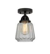 Semi-Flush Mts. Glass Down by Innovations ( 405 | 288-1C-BK-G142-LED Nouveau 2 ) 