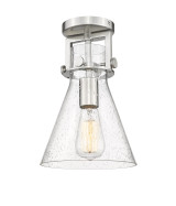 Flush Mounts Glass Down by Innovations ( 405 | 411-1F-SN-G411-8SDY Downtown Urban ) 