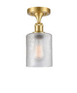 Semi-Flush Mts. Drum Shade by Innovations ( 405 | 516-1C-SG-G112-LED Ballston ) 