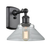 Sconces Single Glass by Innovations ( 405 | 516-1W-BK-G132-LED Ballston ) 