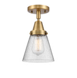 Semi-Flush Mts. Glass Down by Innovations ( 405 | 447-1C-BB-G64-LED Caden ) 
