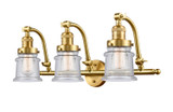 Bathroom Fixtures Three Lights by Innovations ( 405 | 515-3W-SG-G184S-LED Franklin Restoration ) 