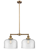 Mid. Chandeliers Glass Down by Innovations ( 405 | 209-BB-G72-L-LED Franklin Restoration ) 