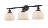 Bathroom Fixtures Three Lights by Innovations ( 405 | 205-BK-G71 Franklin Restoration ) 