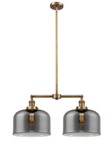 Mid. Chandeliers Glass Down by Innovations ( 405 | 209-BB-G73-L-LED Franklin Restoration ) 