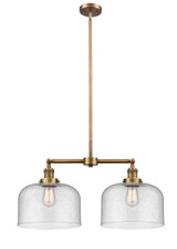 Mid. Chandeliers Glass Down by Innovations ( 405 | 209-BB-G74-L-LED Franklin Restoration ) 